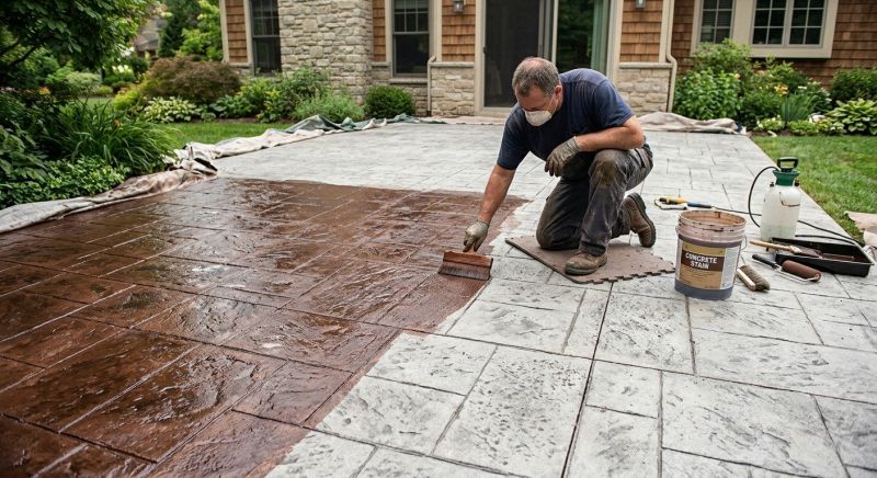 Concrete Floor Staining in Corpus Christi, TX