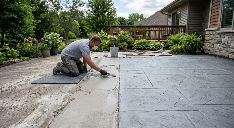 Driveway Overlay Installation in Fort Worth, TX